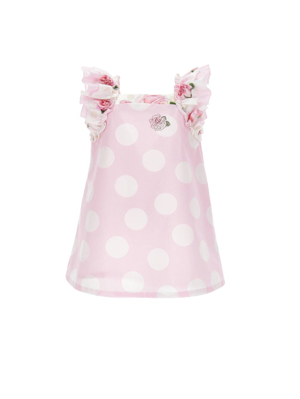 Monnalisa Scamiciato tela maxipois