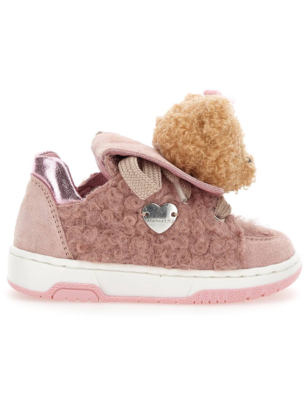 Monnalisa Scarpe tennis peluche con orsetto