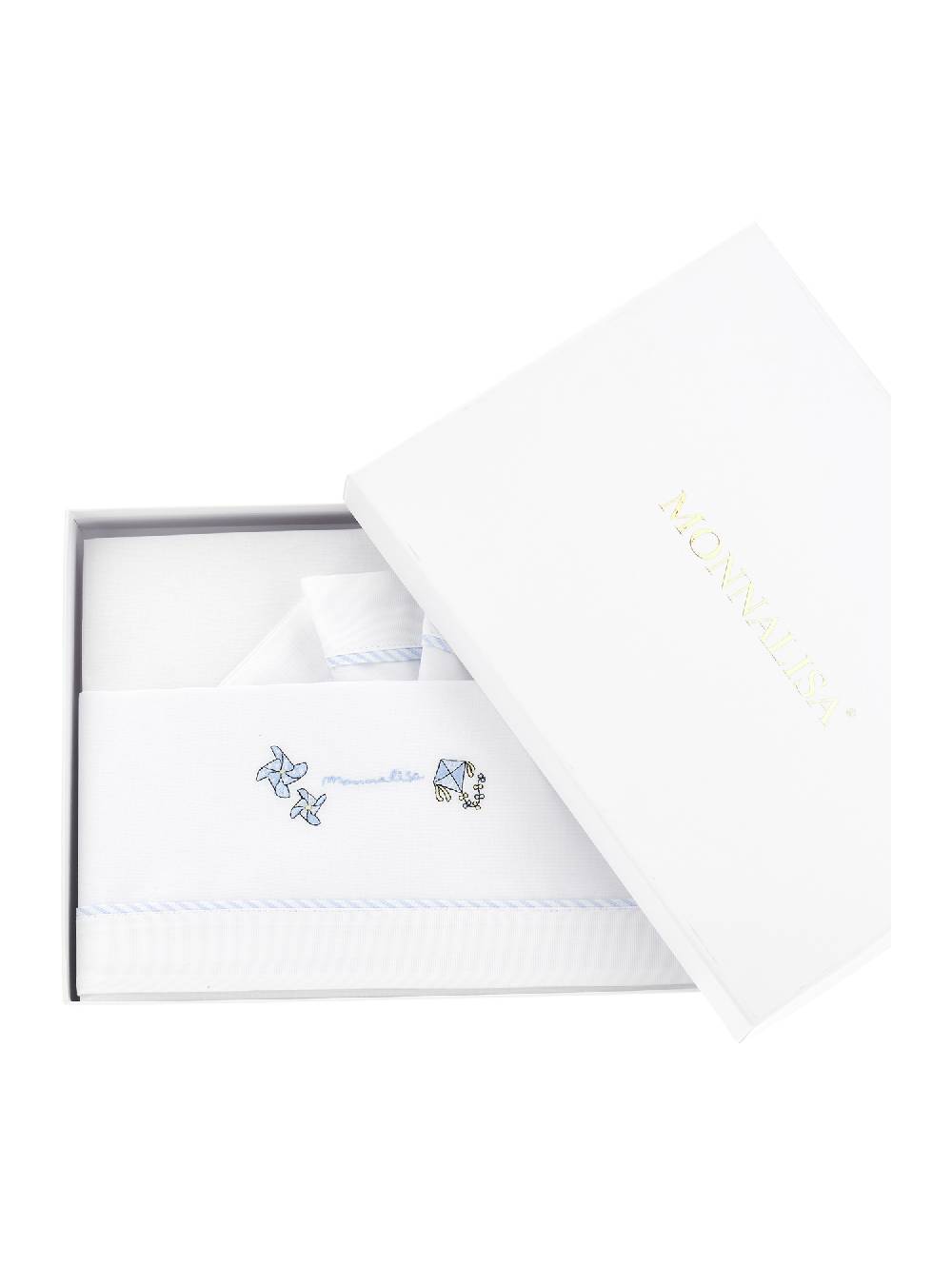 Monnalisa Set Lenzuola Cotone Neonato