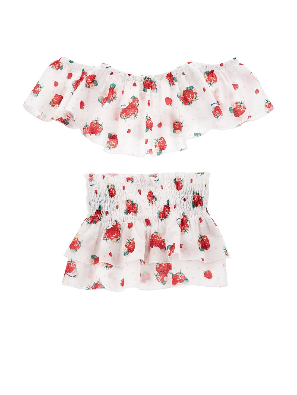 Monnalisa Set mare mussola fragole