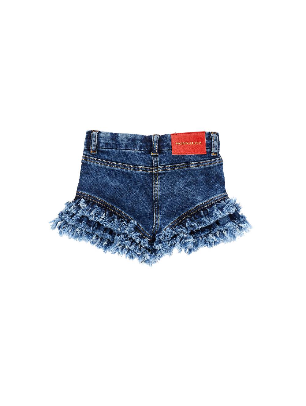 Monnalisa Shorts Felpa Ricamo Ciliegie