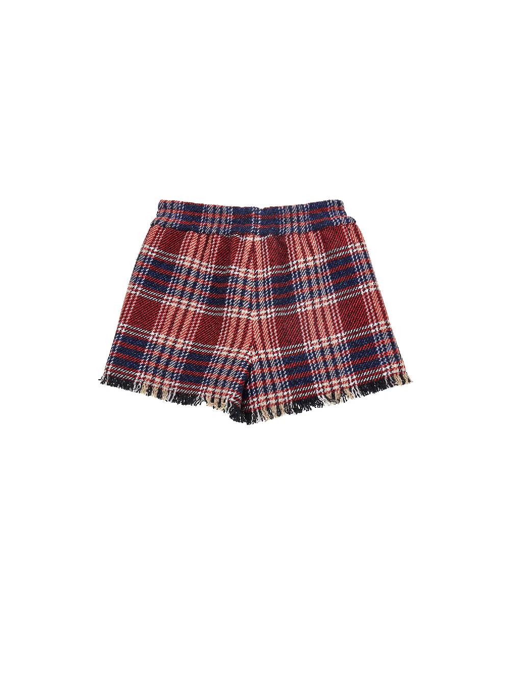 Monnalisa Shorts Tartan Lurex