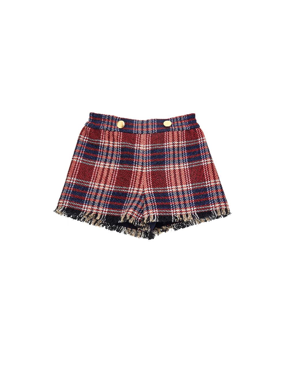 Monnalisa Shorts tartan lurex