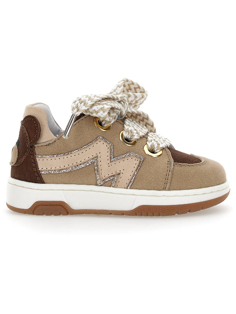 Monnalisa Sneakers nabuk e glitter