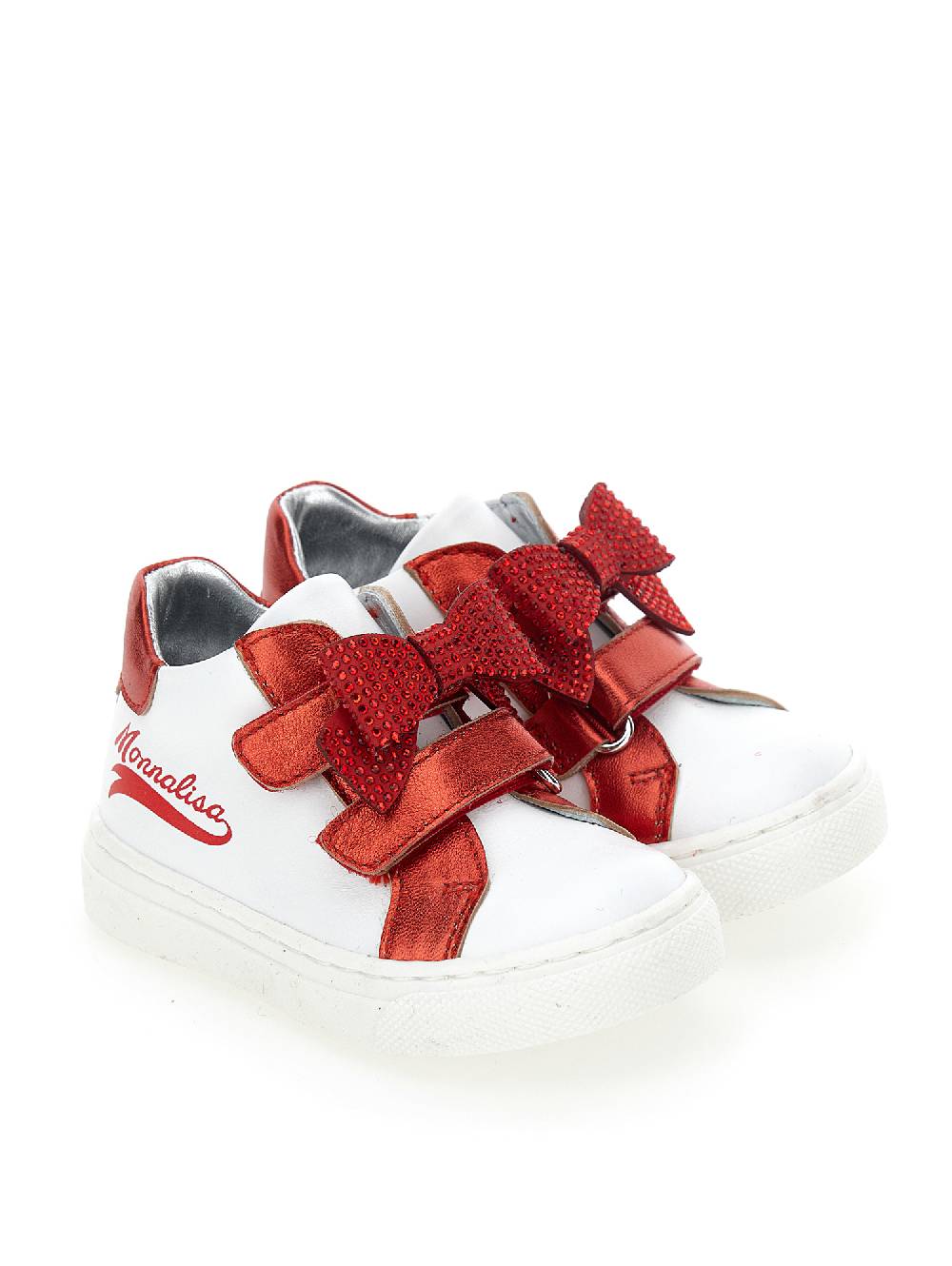 Monnalisa Sneakers Nappa Bicolor Con Fiocco