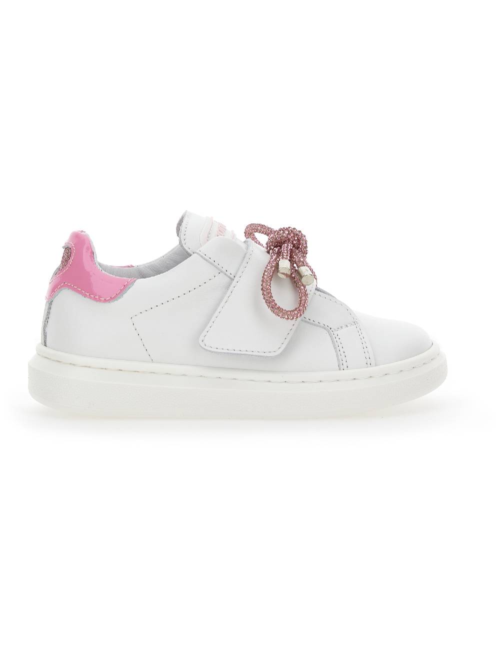 Monnalisa Sneakers Pelle Con Fiocco