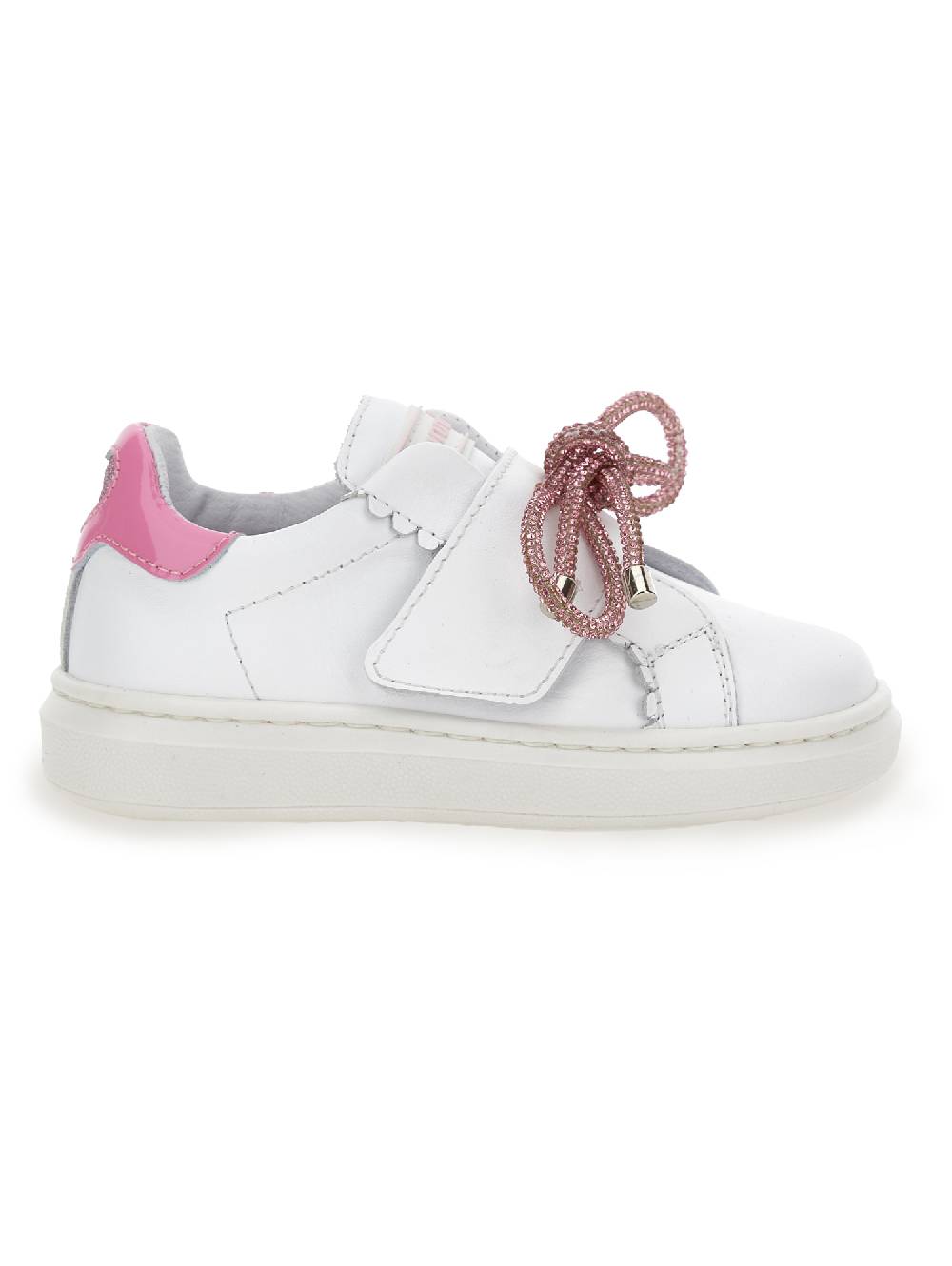 Monnalisa Sneakers pelle con fiocco
