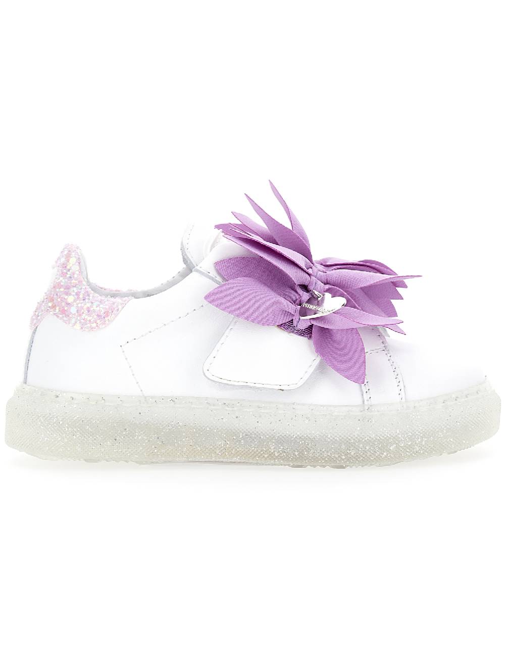 Monnalisa Sneakers pelle con petali