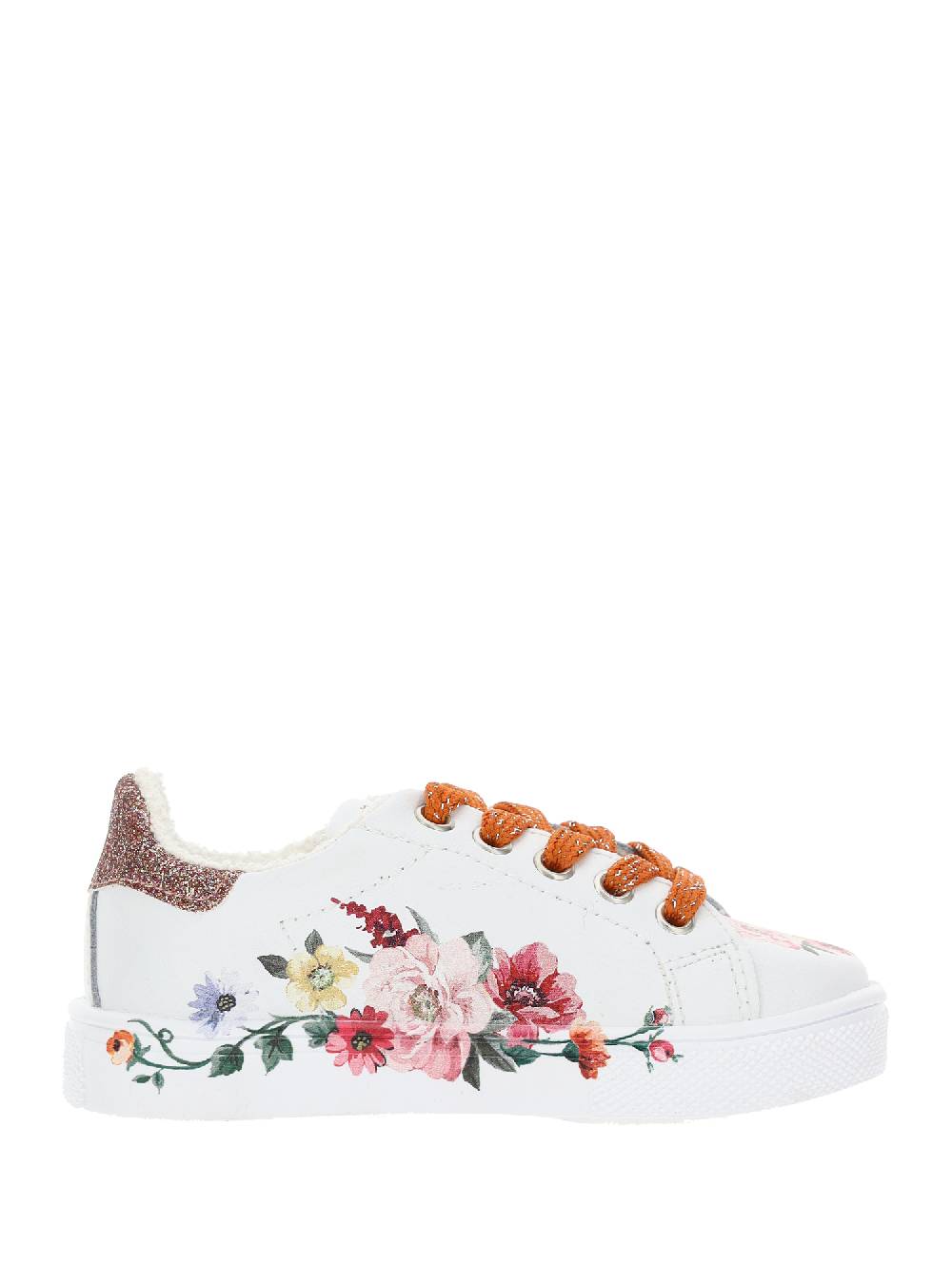 Monnalisa Sneakers pelle fiori ramage