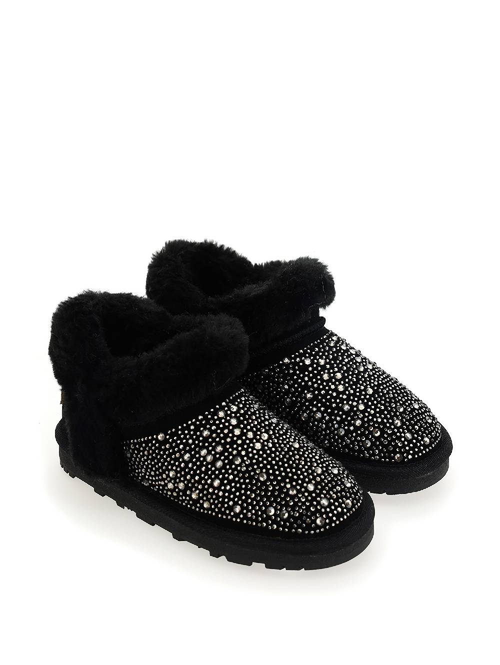 Monnalisa Stivaletti Bassi Pelle Crosta Strass