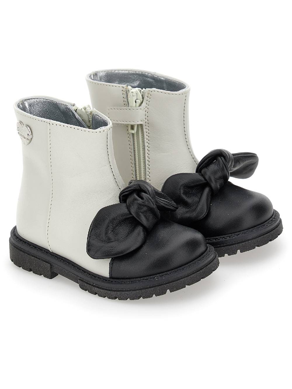 Monnalisa Stivaletto Pelle Bicolor