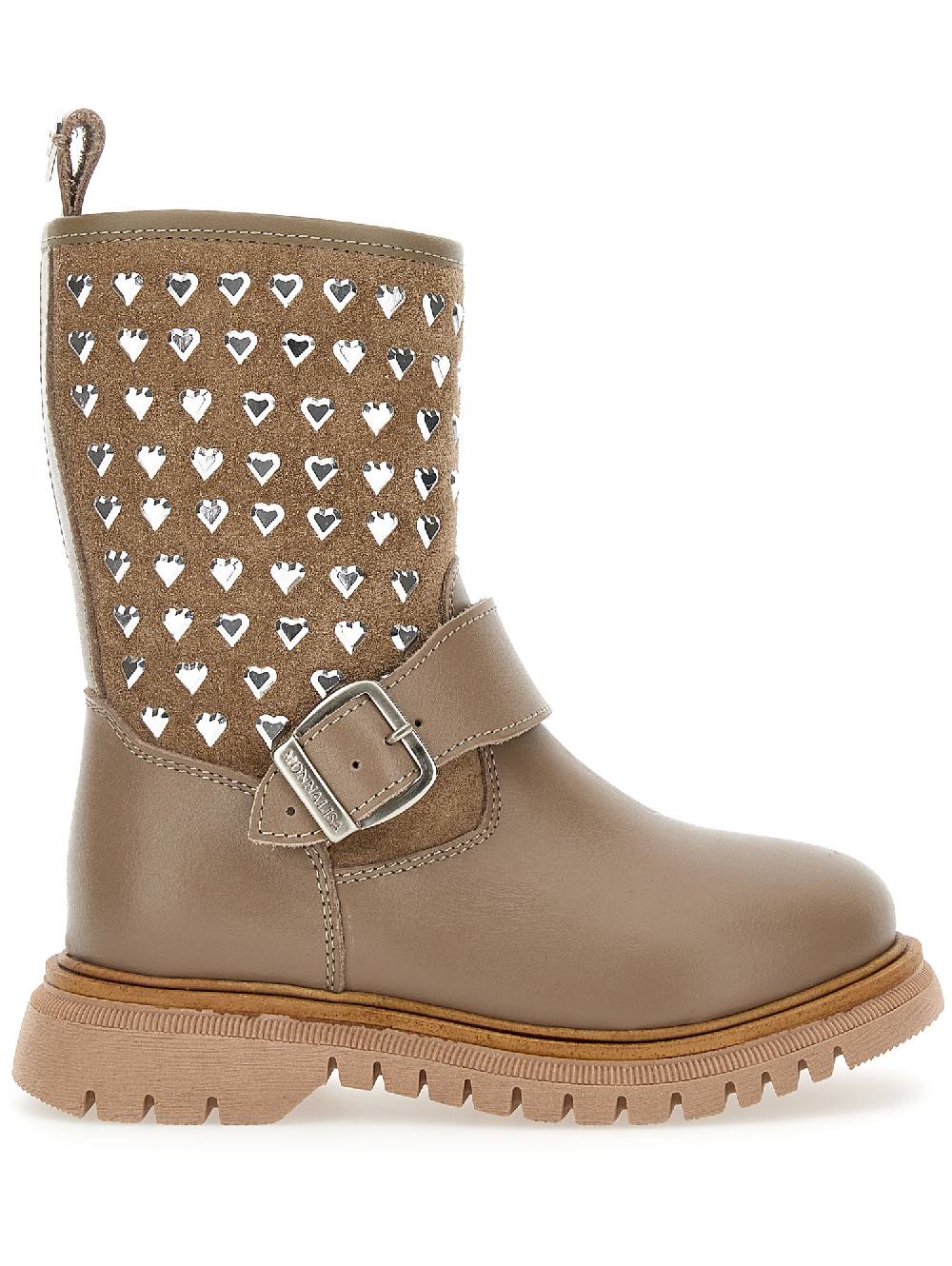 Monnalisa Stivali pelle con borchiette