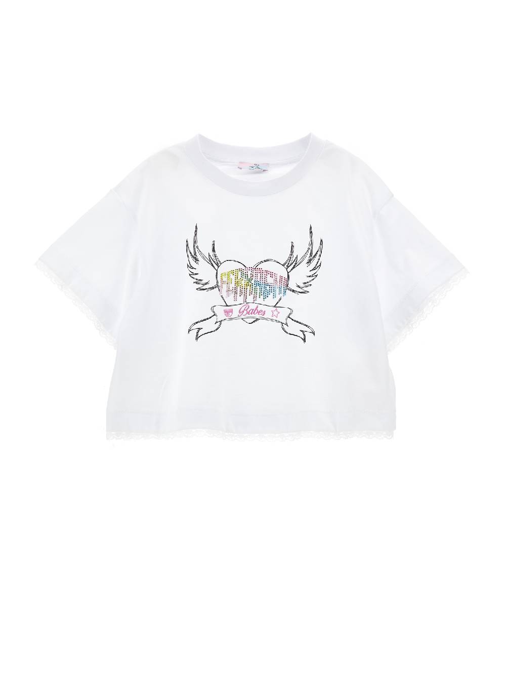 Monnalisa T-shirt CFPunk con pizzo