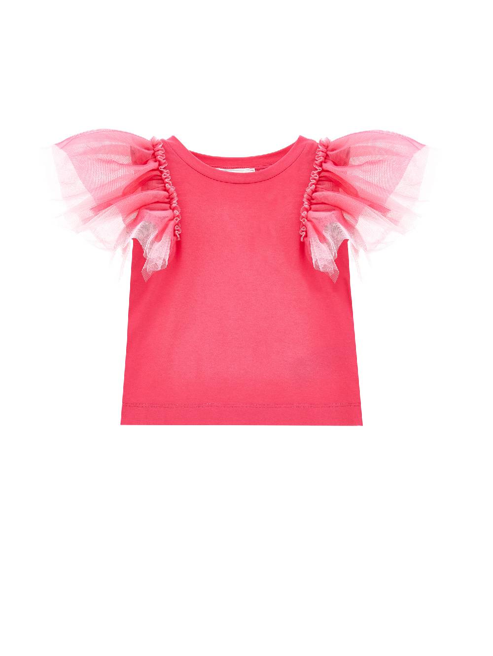 Monnalisa T-shirt con farfalla strass