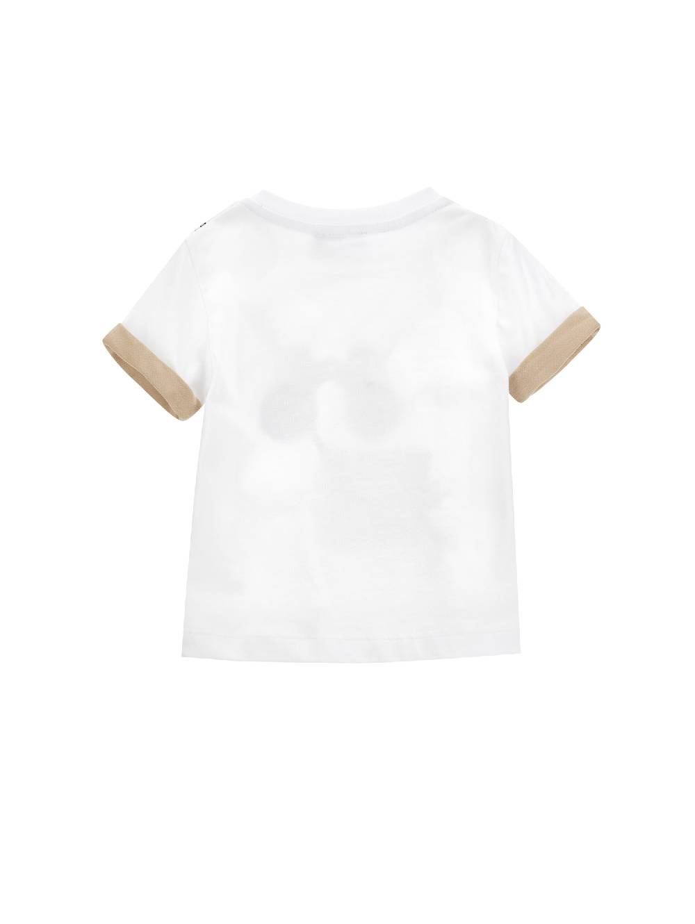 Monnalisa T-shirt Con Maniche A Risvolto