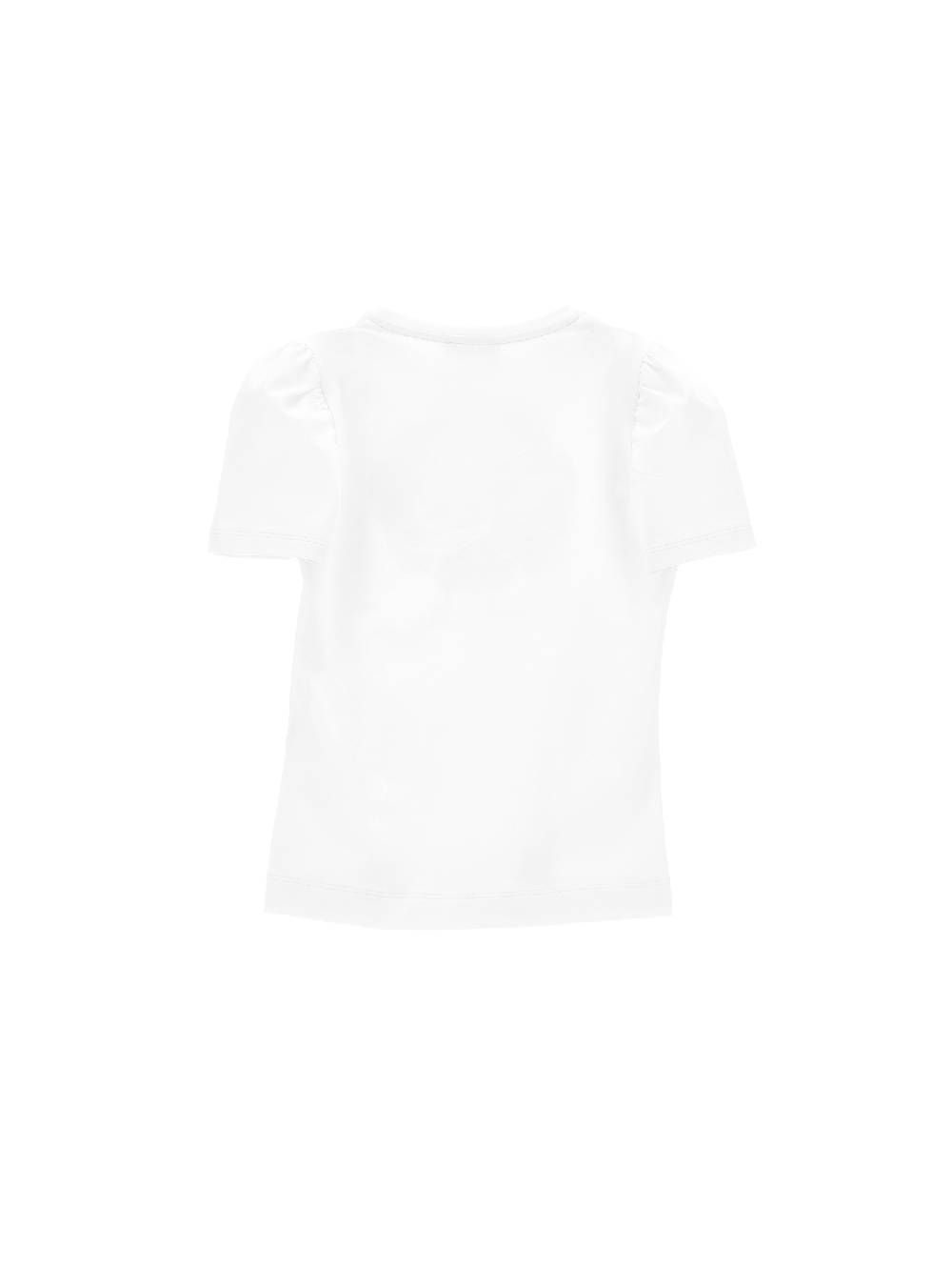 Monnalisa T-shirt Con Rosa Glitter