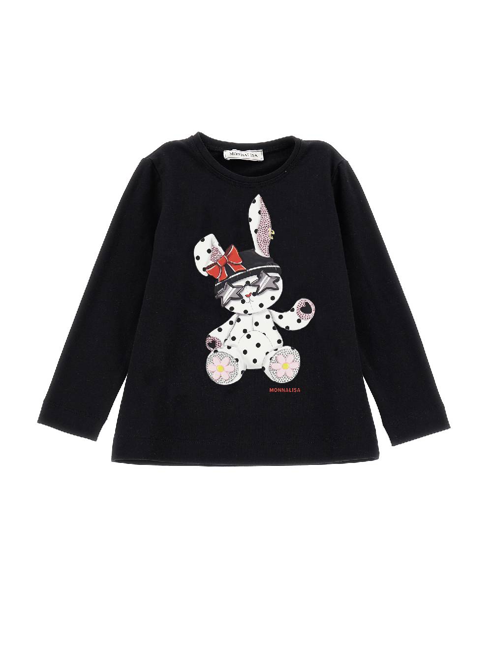 Monnalisa T shirt coniglietto strass