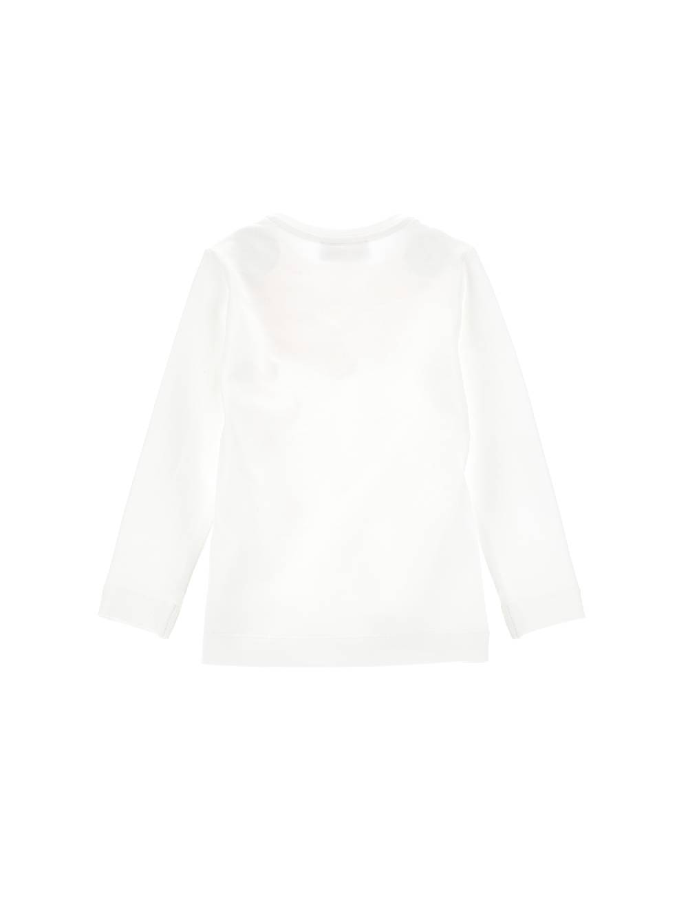 Monnalisa T-shirt Cotone Collana Di Fiori