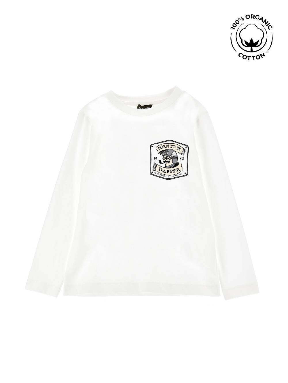 Monnalisa T-shirt cotone cotone organico dapper