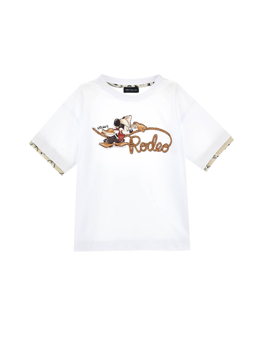 Monnalisa T-shirt cotone Mickey Mouse