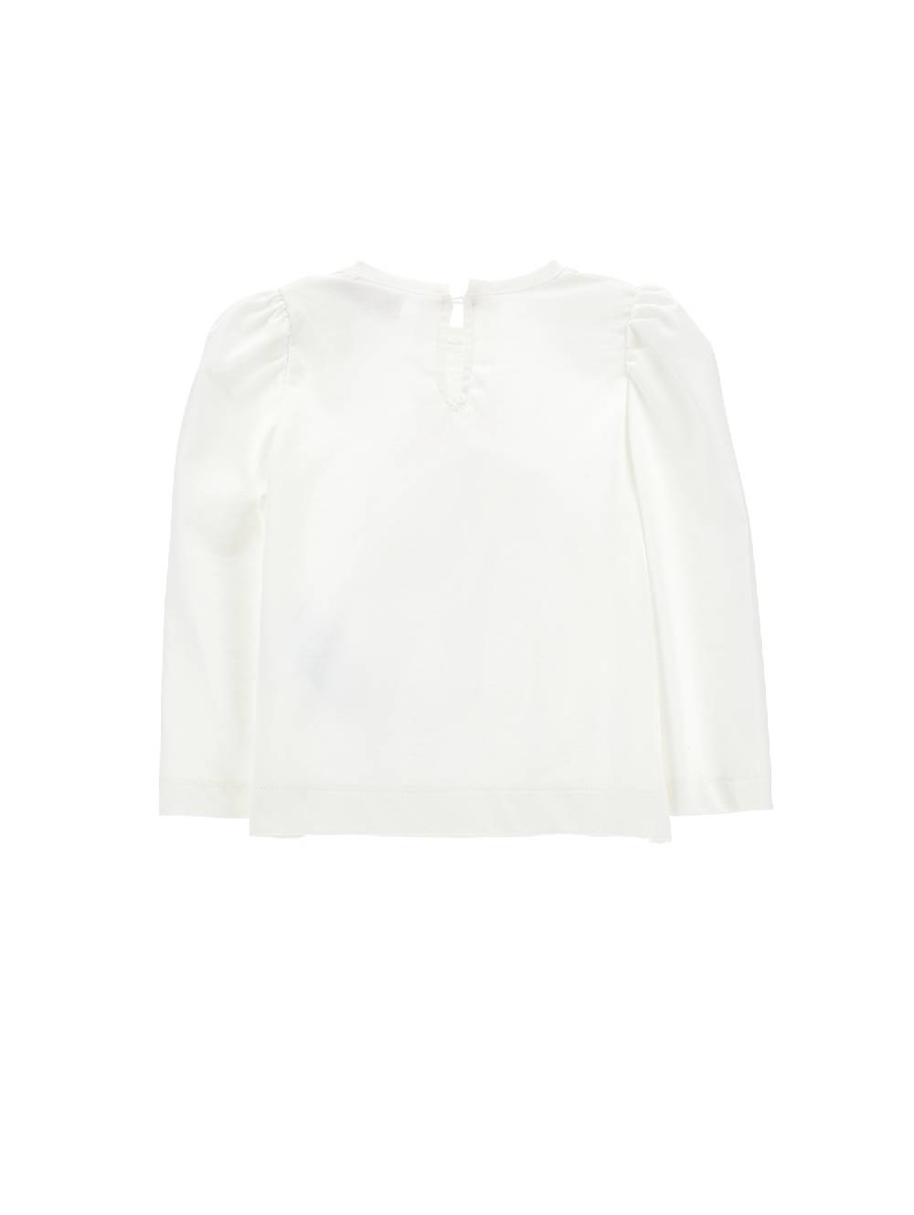 Monnalisa T-shirt Cotone Organico Con Fiore