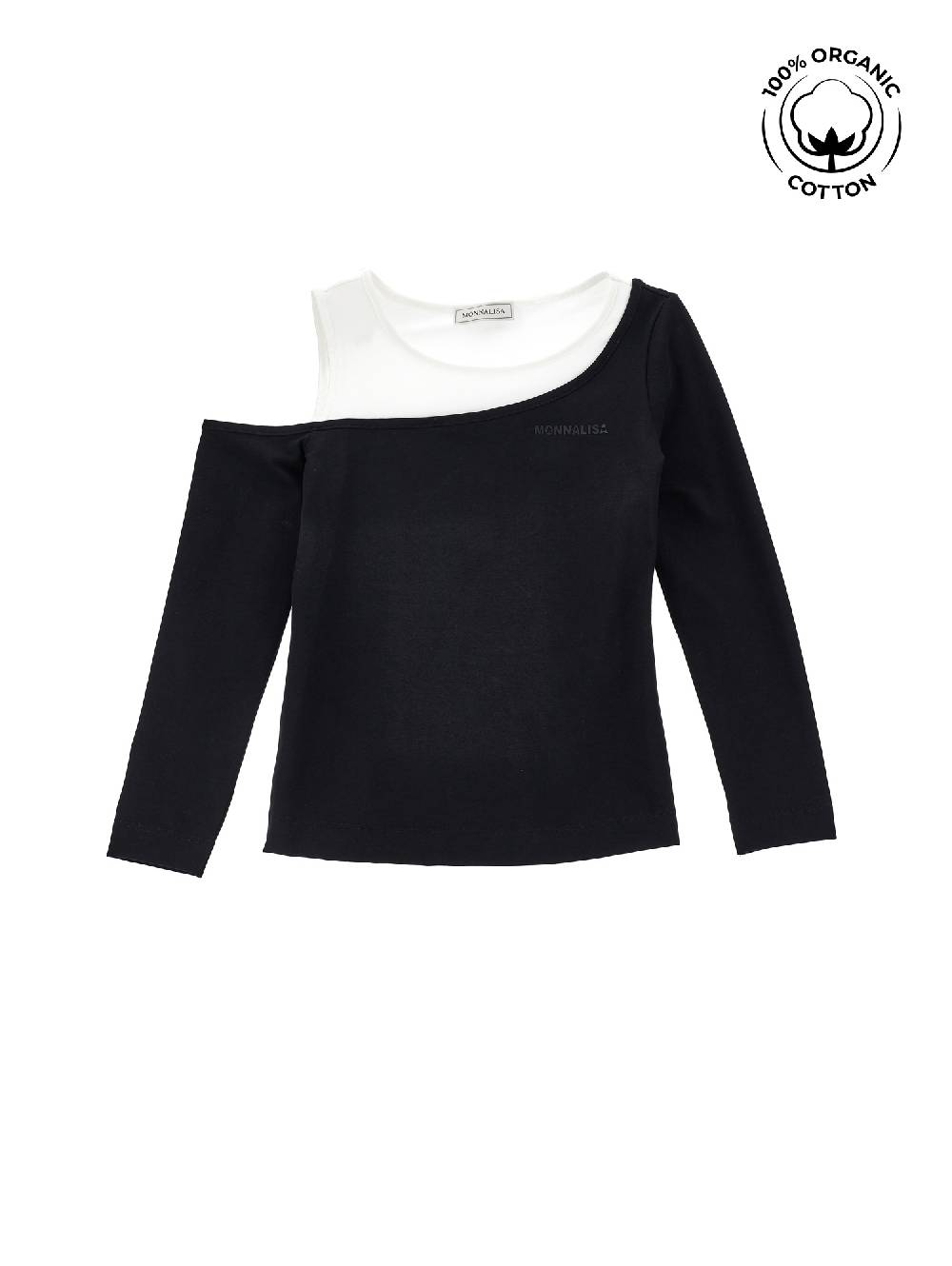 Monnalisa T-shirt cotone organico cut out