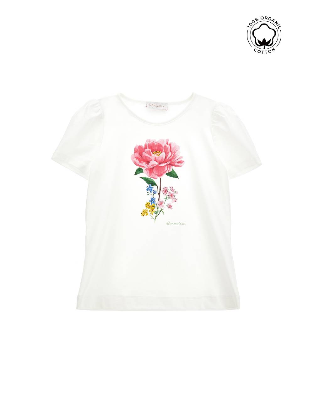 Monnalisa T-shirt cotone organico garden