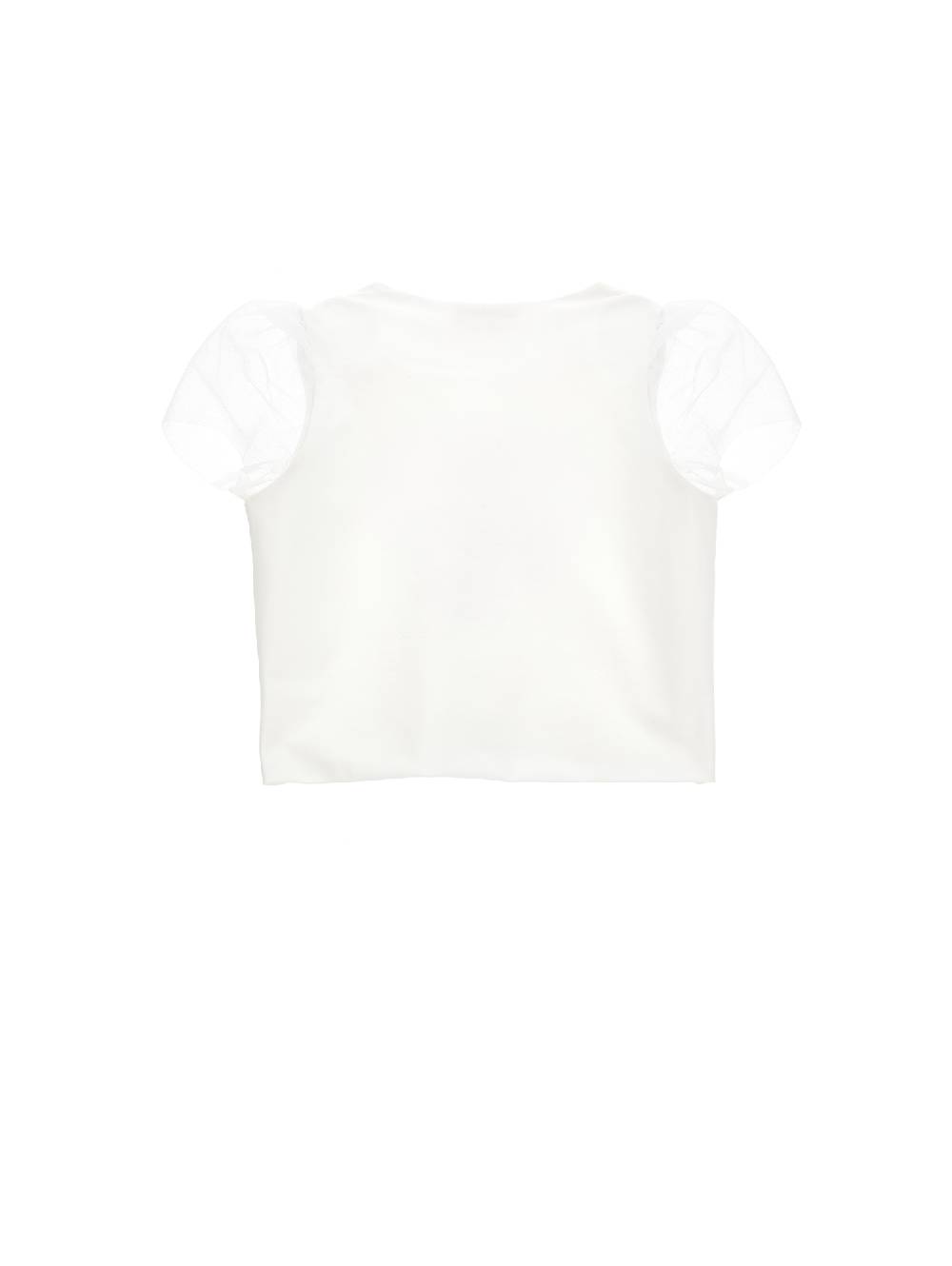 Monnalisa T-shirt Cotone Organico Tulle
