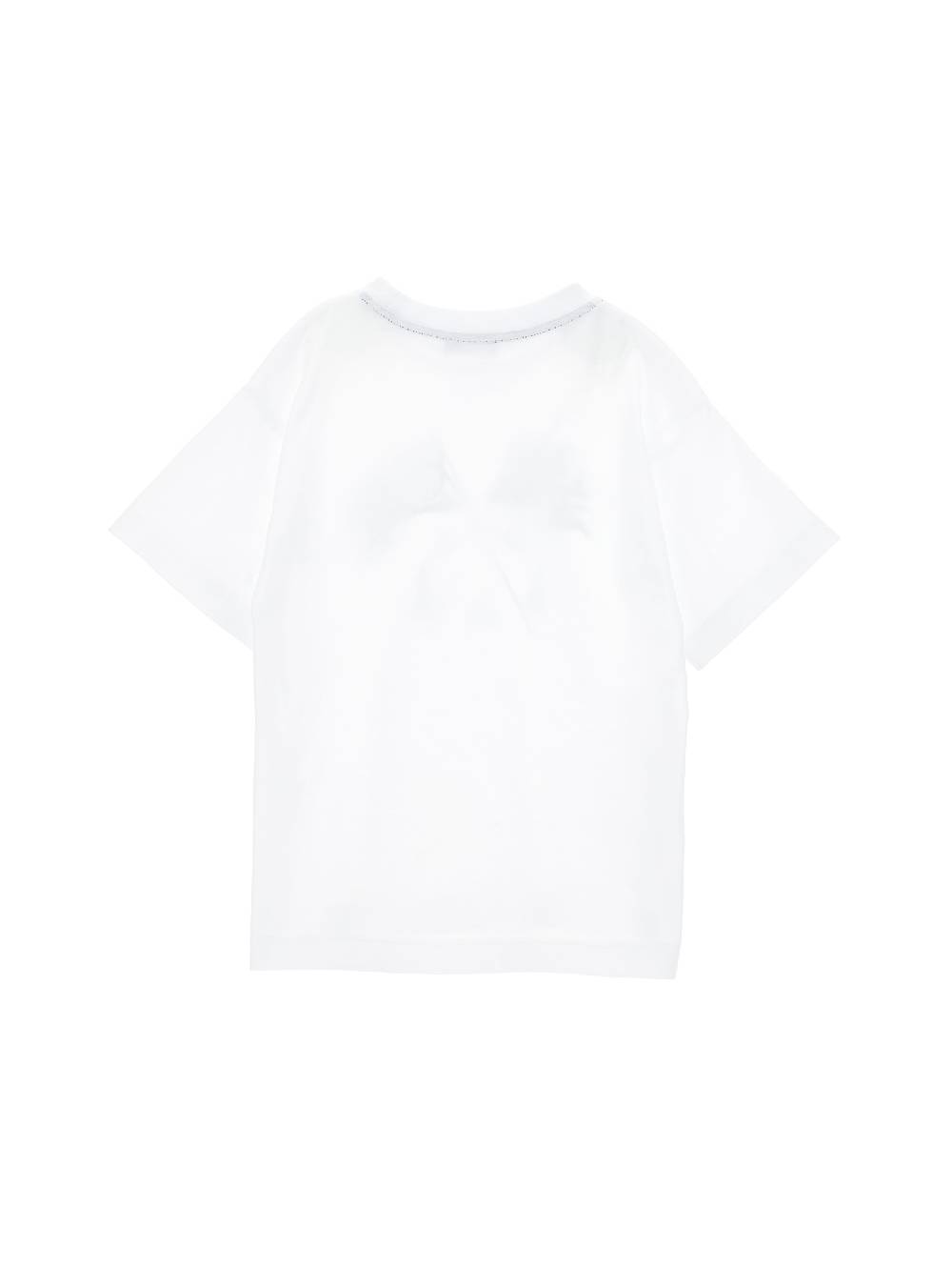 Monnalisa T-shirt Cotone Stampa Bandiere Nautiche