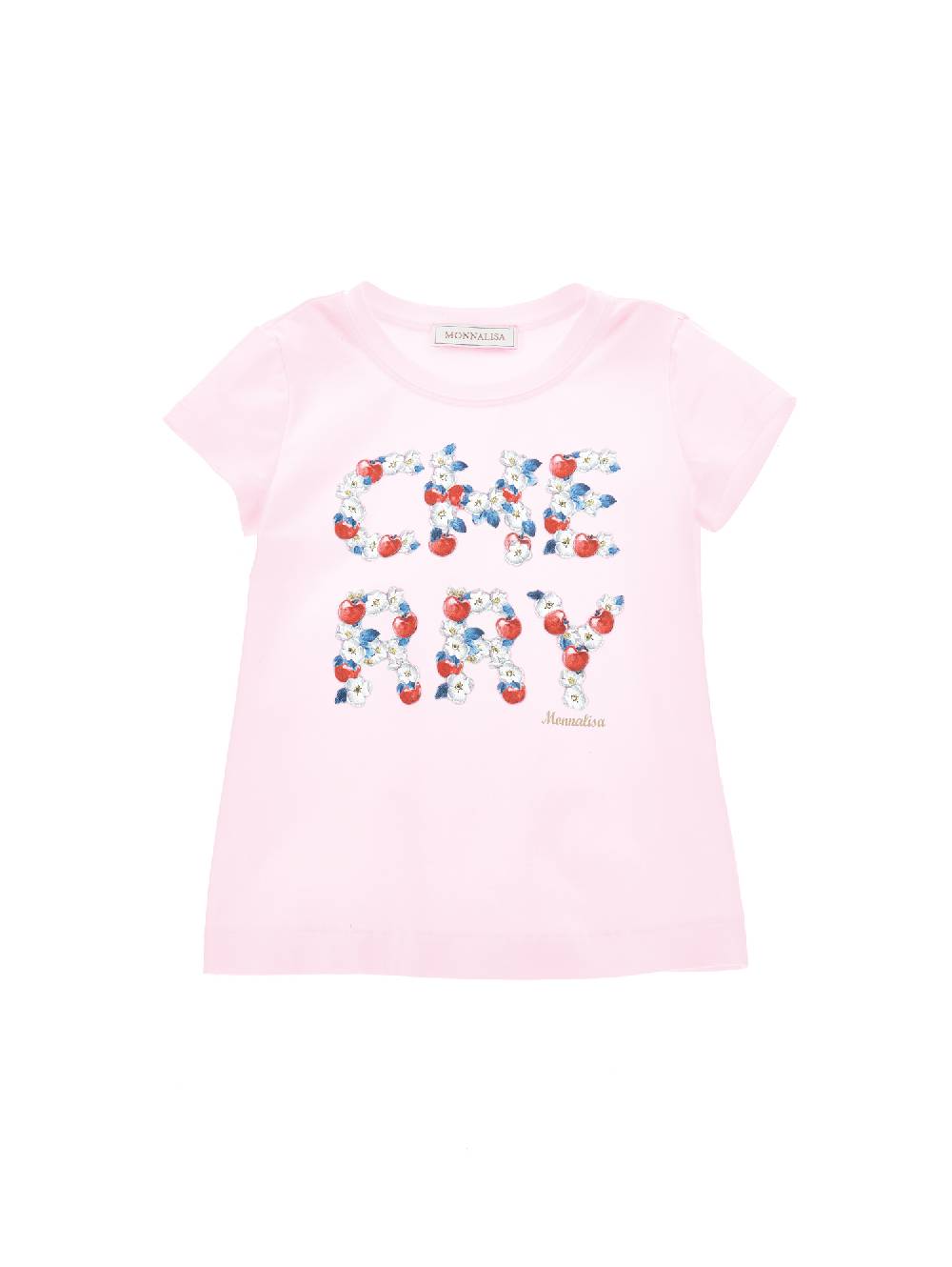 Monnalisa T-shirt cotone stampa cherry