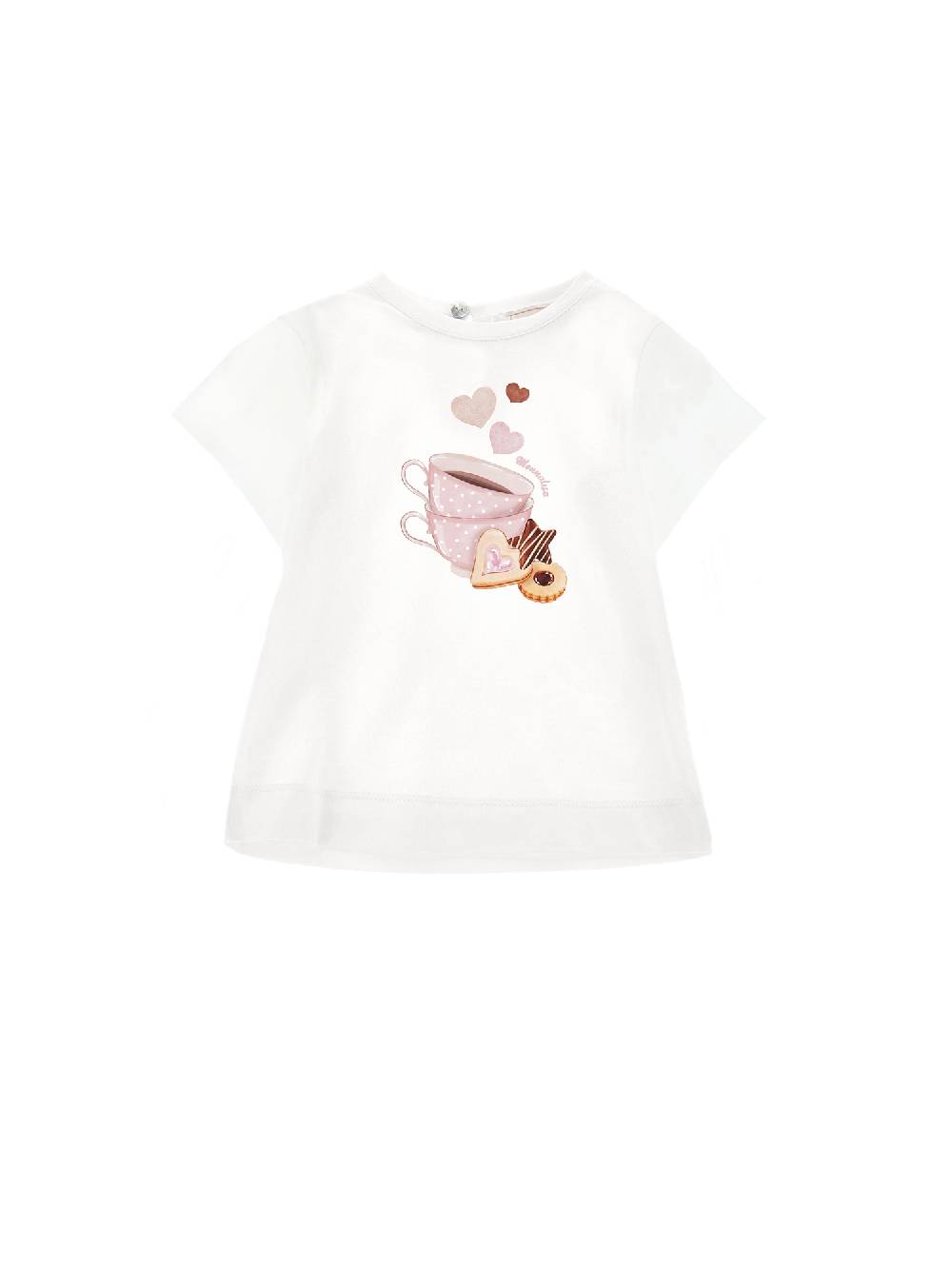 Monnalisa T-shirt cotone stampa dolcetti