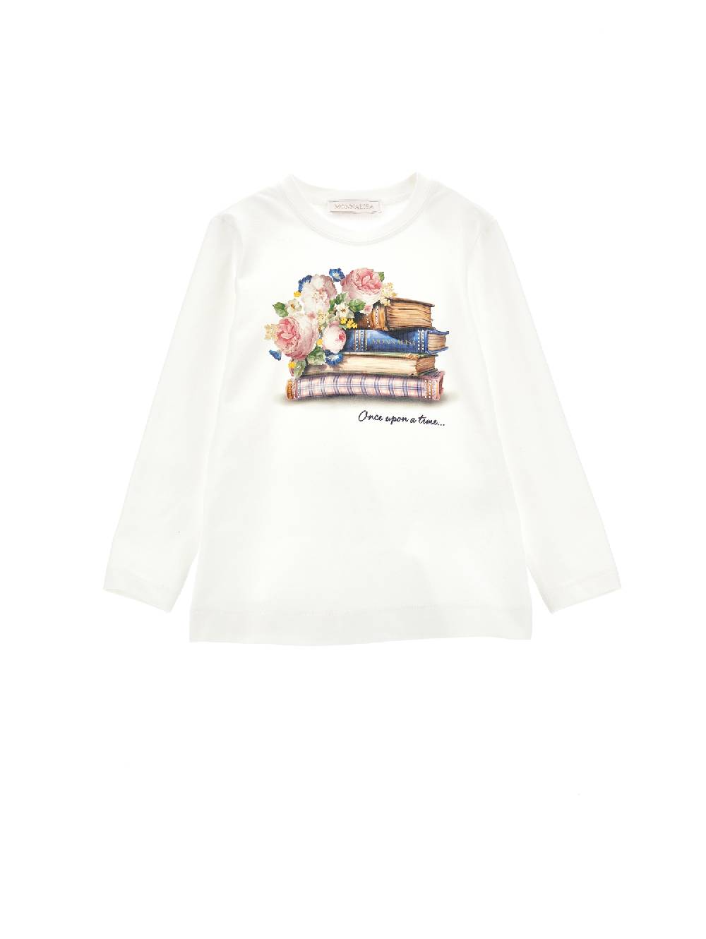 Monnalisa T-shirt cotone stampa libri