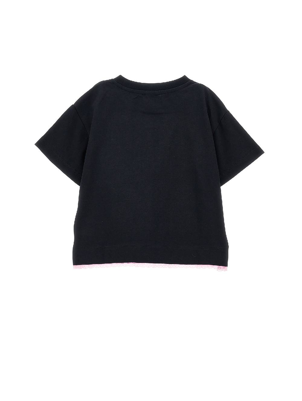Monnalisa T-shirt Cropped CFPunk Con Pizzo