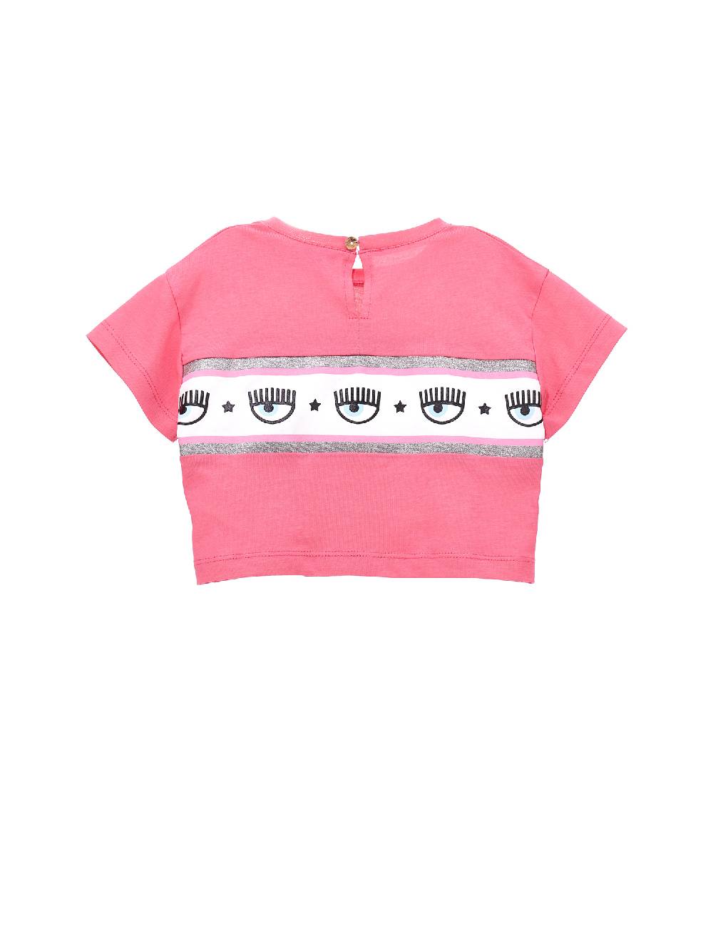 Monnalisa T-shirt Cropped Maxilogomania
