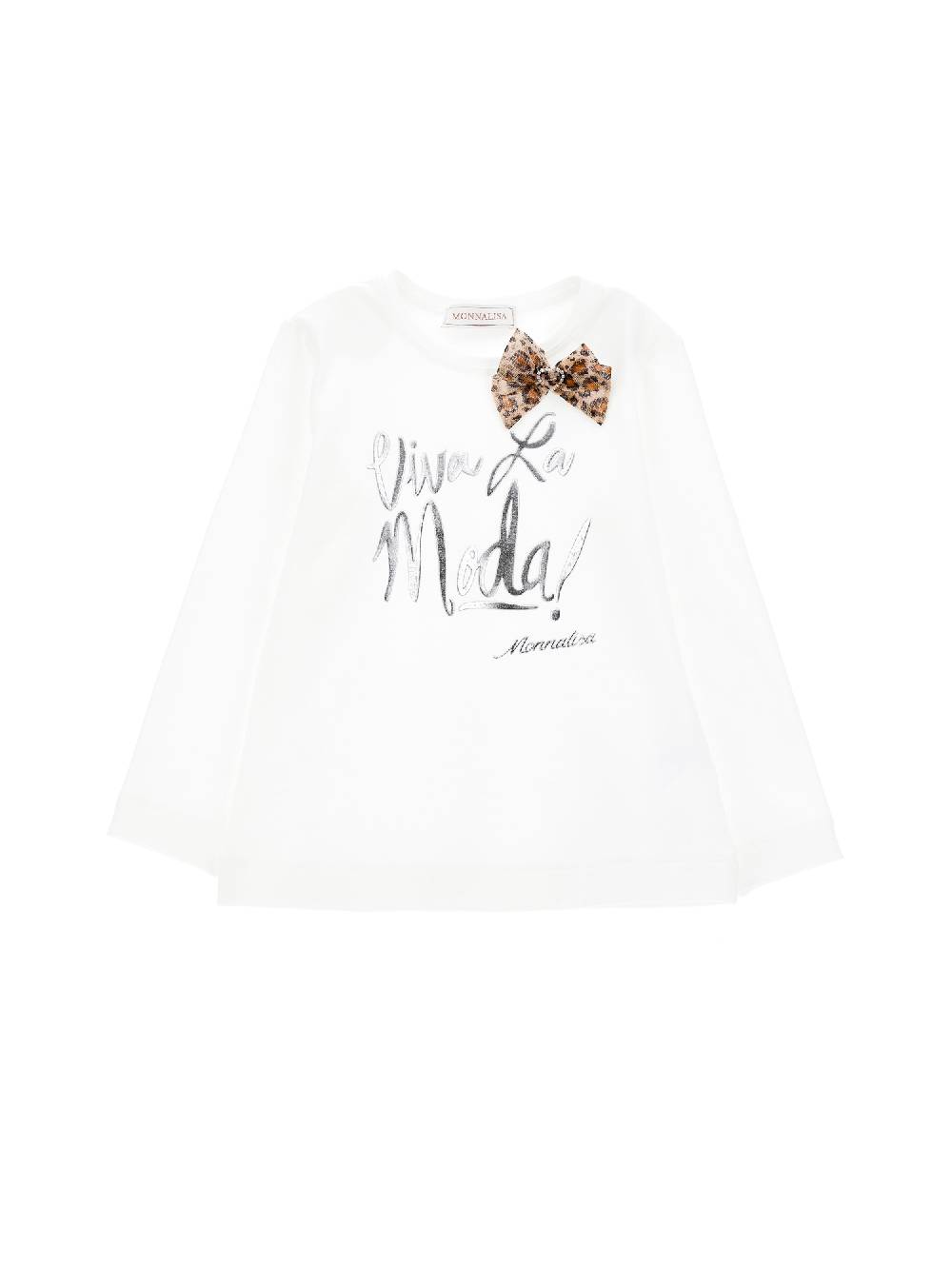 Monnalisa T-shirt jersey con fiocco