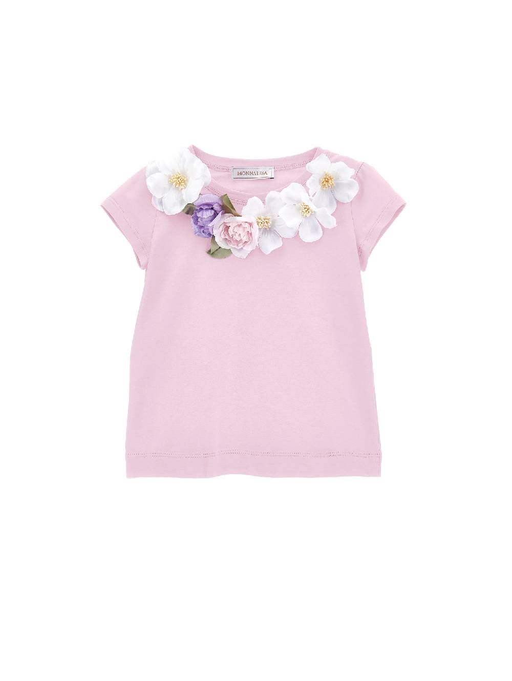 Monnalisa T-shirt jersey con fiori