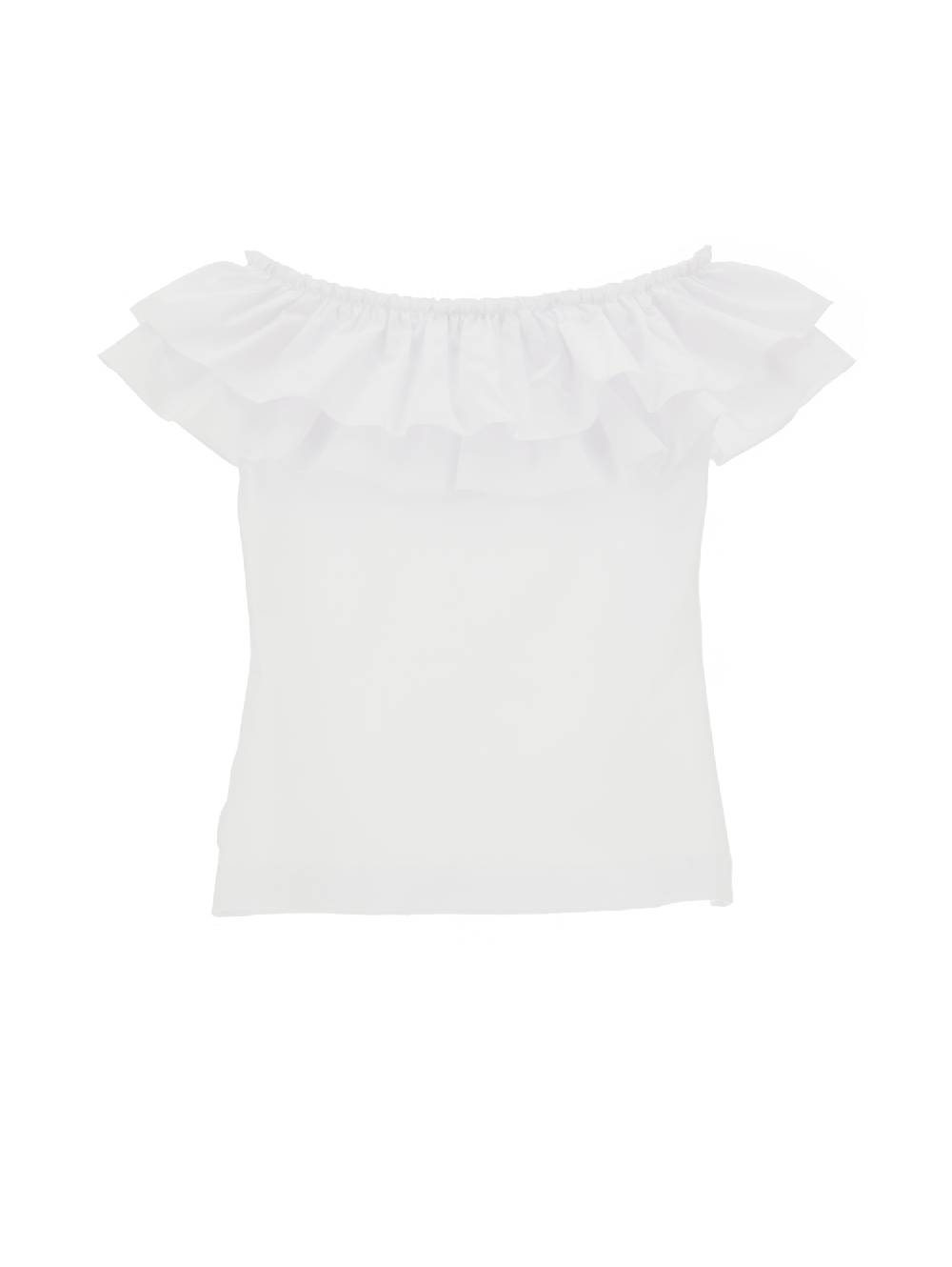 Monnalisa T-shirt Jersey Con Maxigale