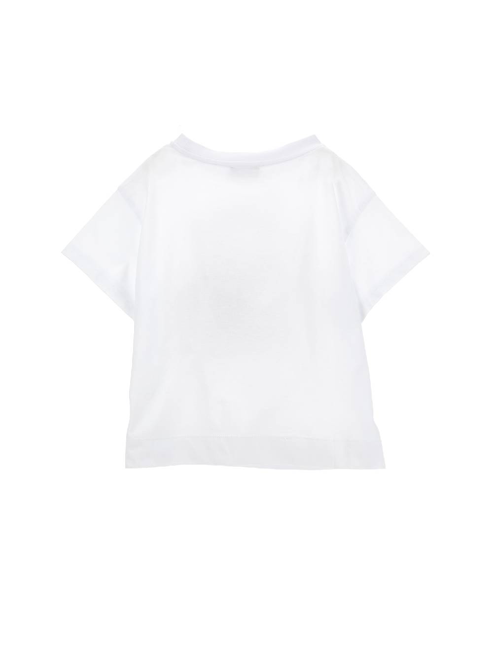 Monnalisa T-shirt Jersey Con Strass