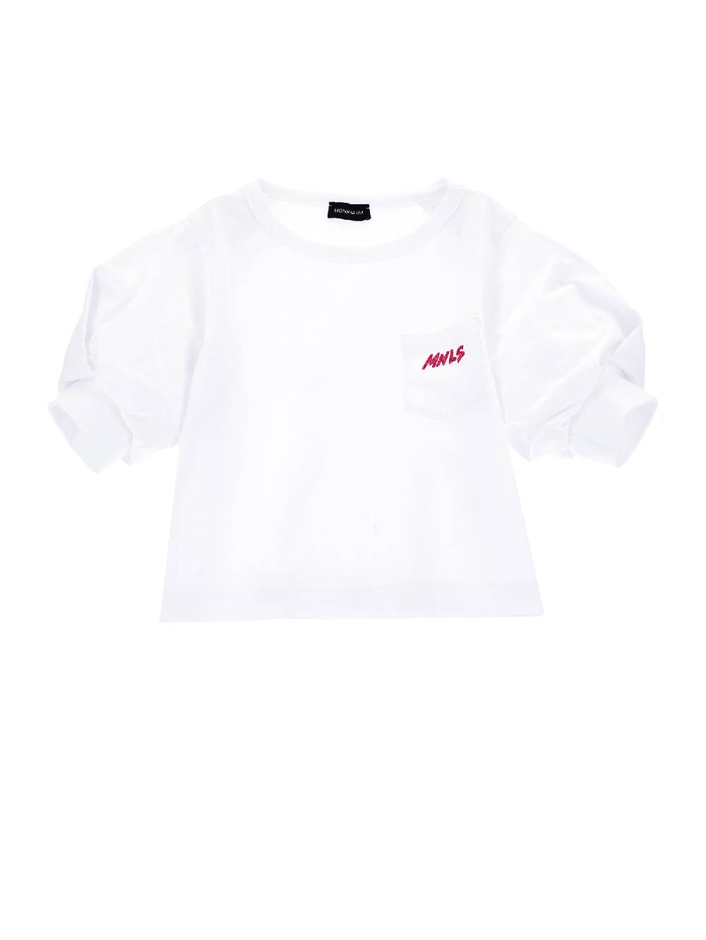 Monnalisa T-shirt jersey con taschino logato