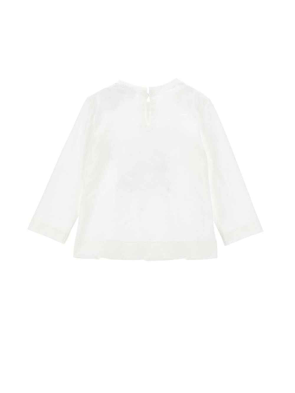 Monnalisa T-shirt Jersey Cotone Con Tulle