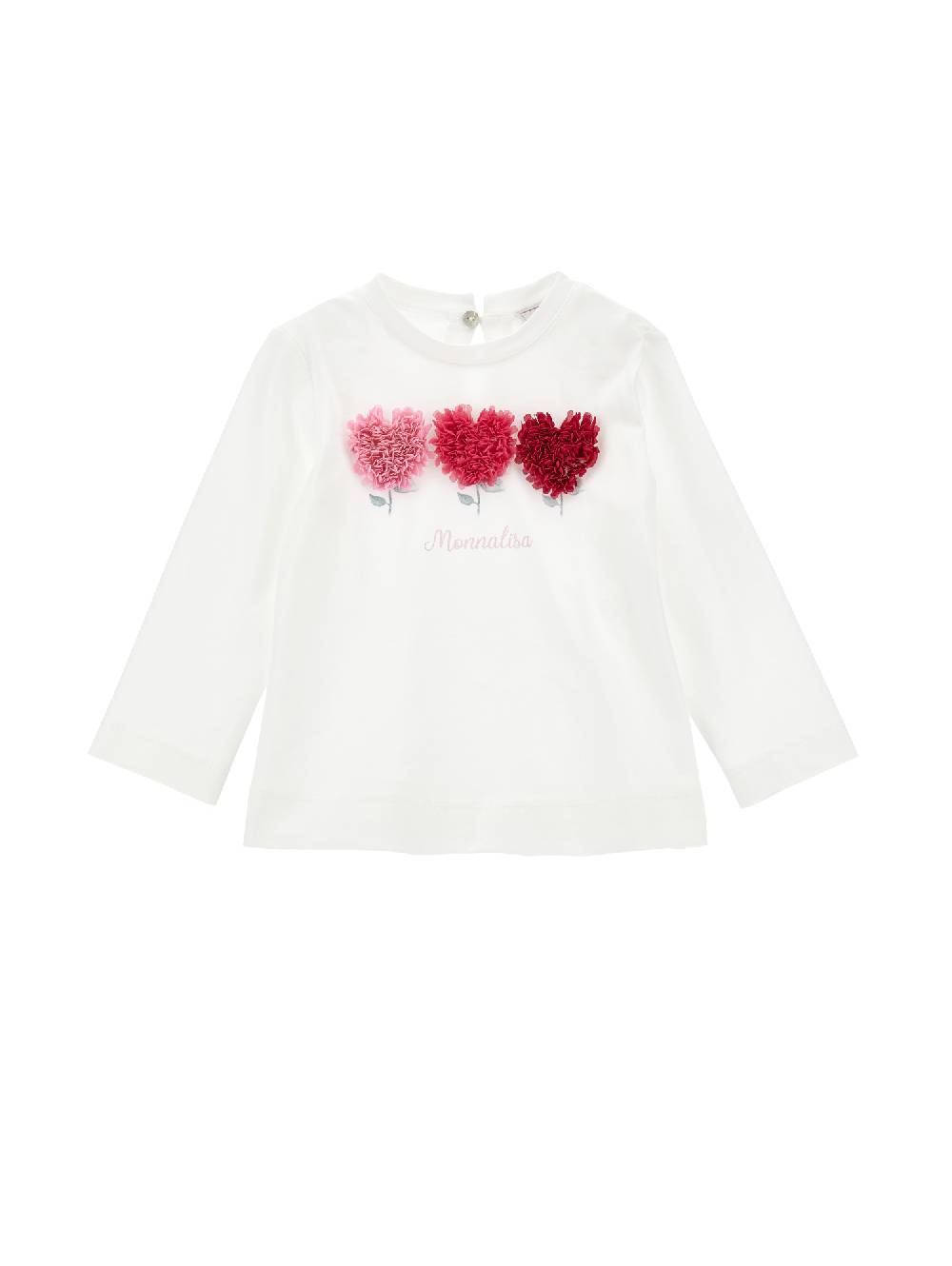 Monnalisa T-shirt jersey cotone con tulle