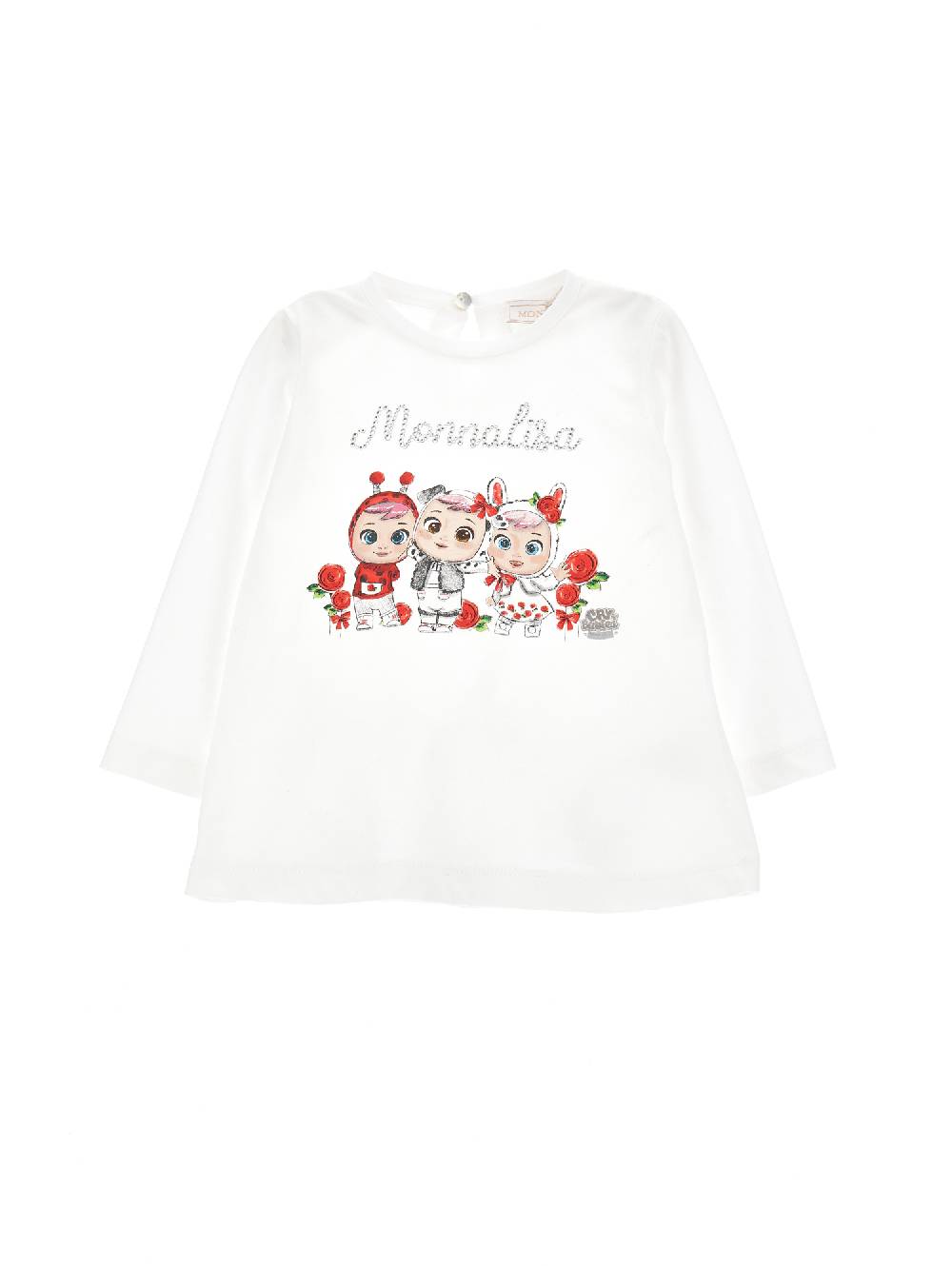 Monnalisa T shirt jersey Cry Babies strass