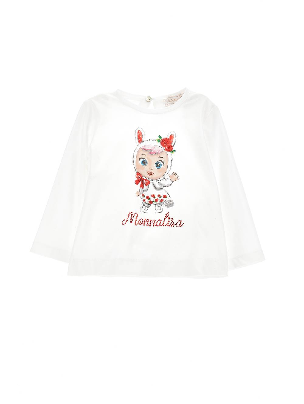 Monnalisa T shirt jersey Cry Babies strass
