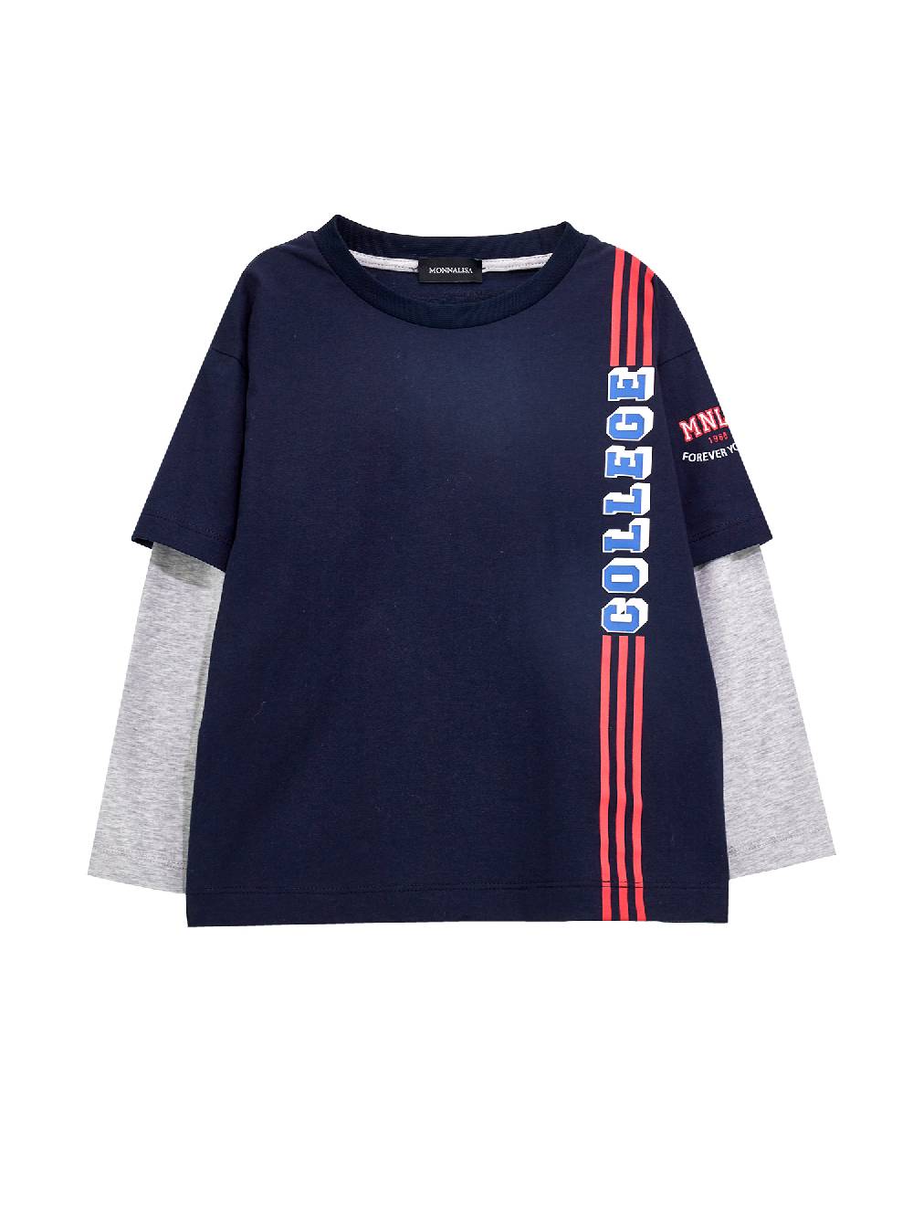 Monnalisa T-shirt jersey doppia manica