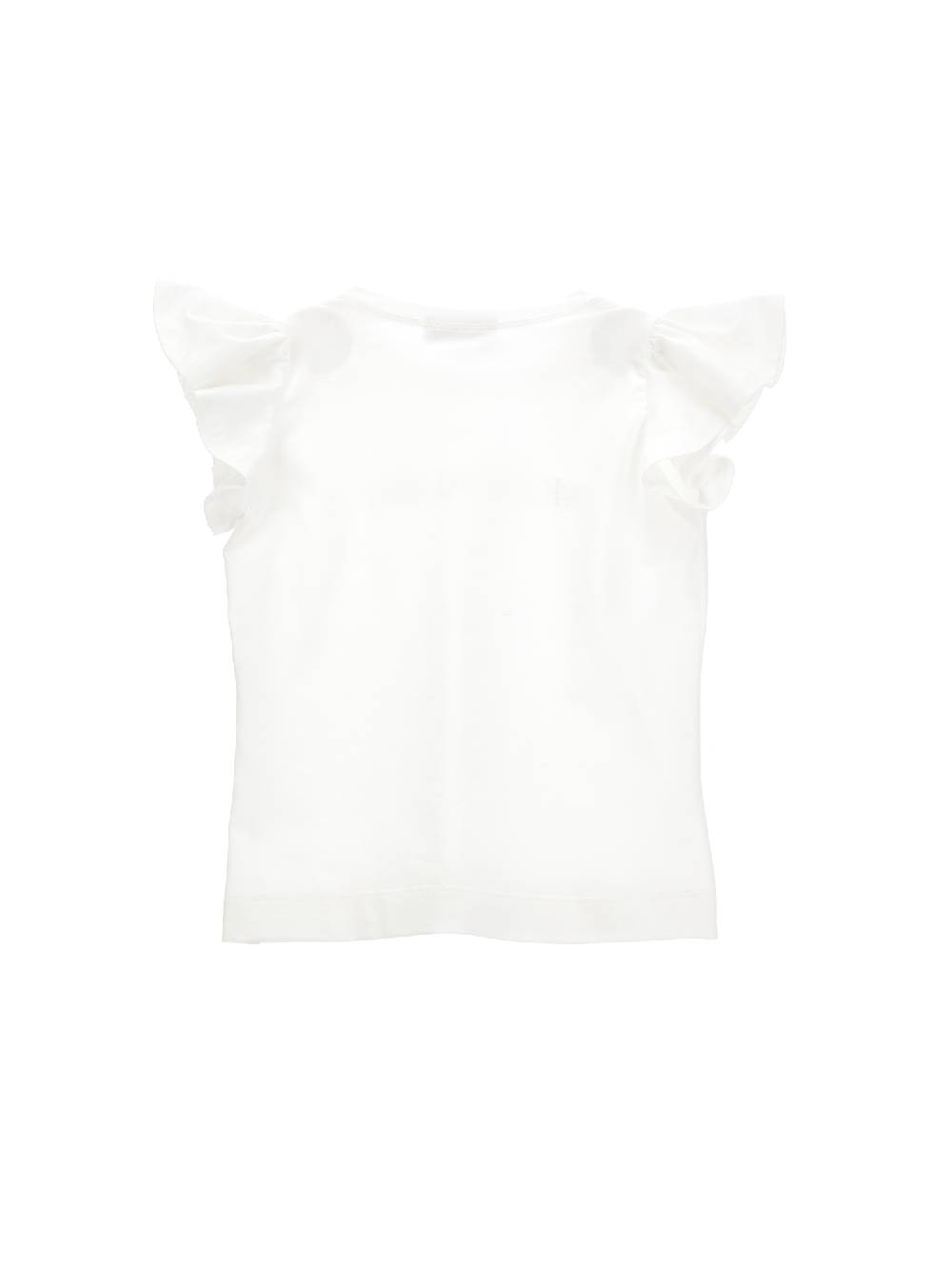 Monnalisa T-shirt Jersey Logo Borchiette