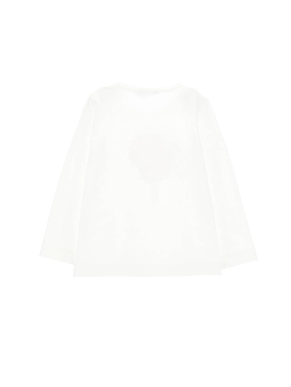 Monnalisa T-shirt Jersey Maniche Lunghe Bouquet