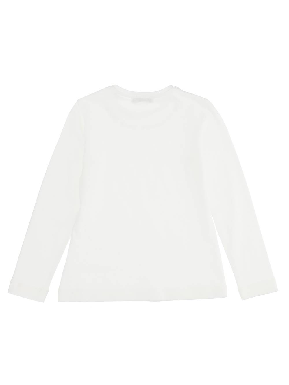 Monnalisa T-shirt Jersey Maniche Lunghe Con Logo