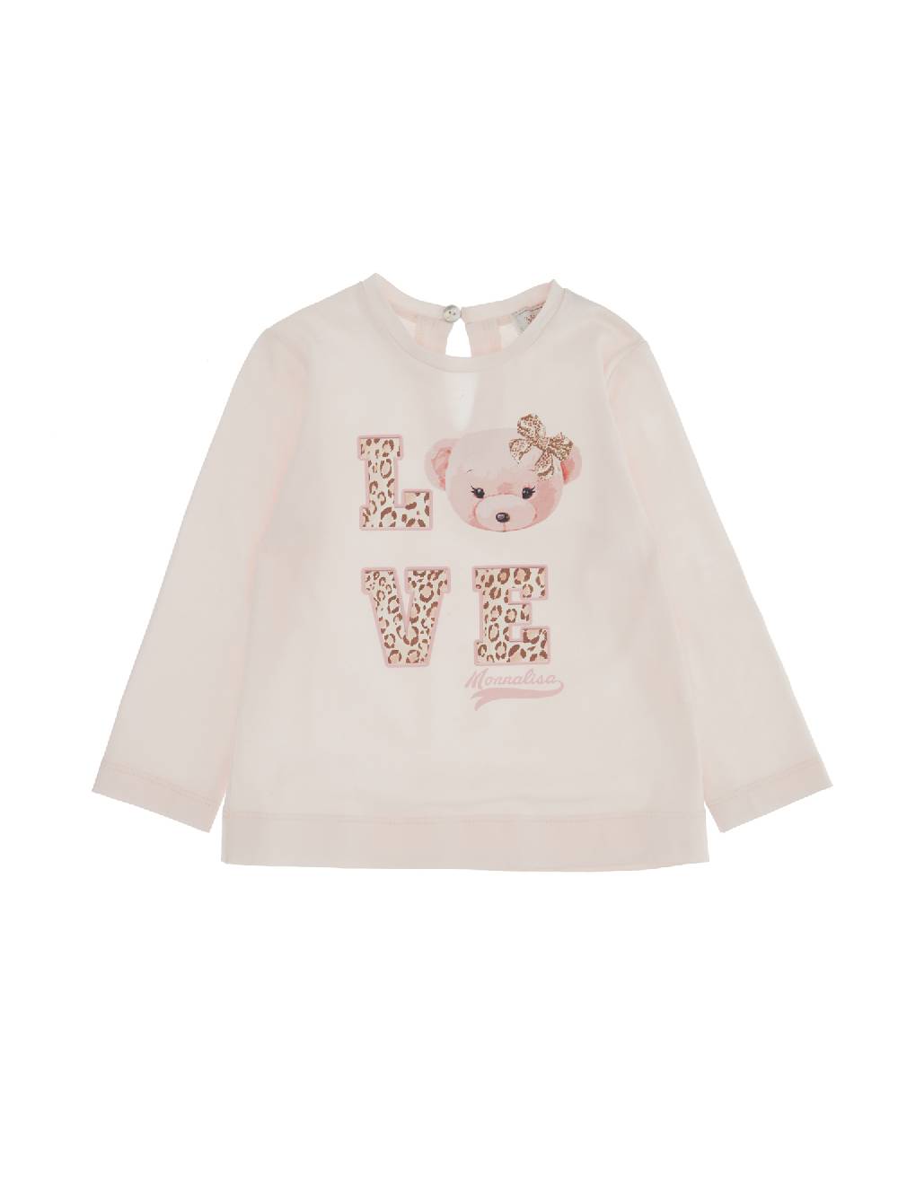 Monnalisa T-shirt jersey maniche lunghe LOVE