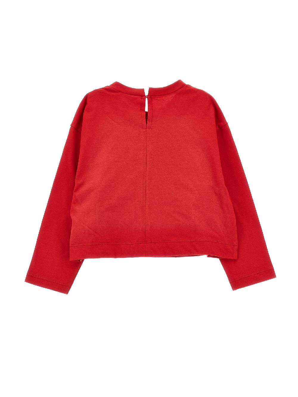 Monnalisa T-shirt Jersey Maniche Lunghe Orsetto