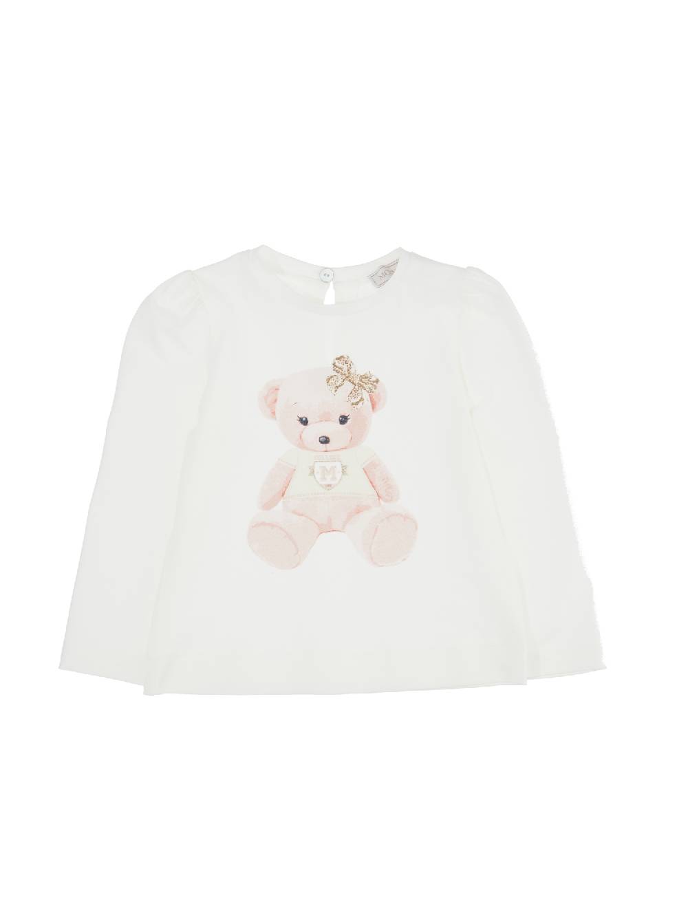 Monnalisa T-shirt jersey maniche lunghe teddy